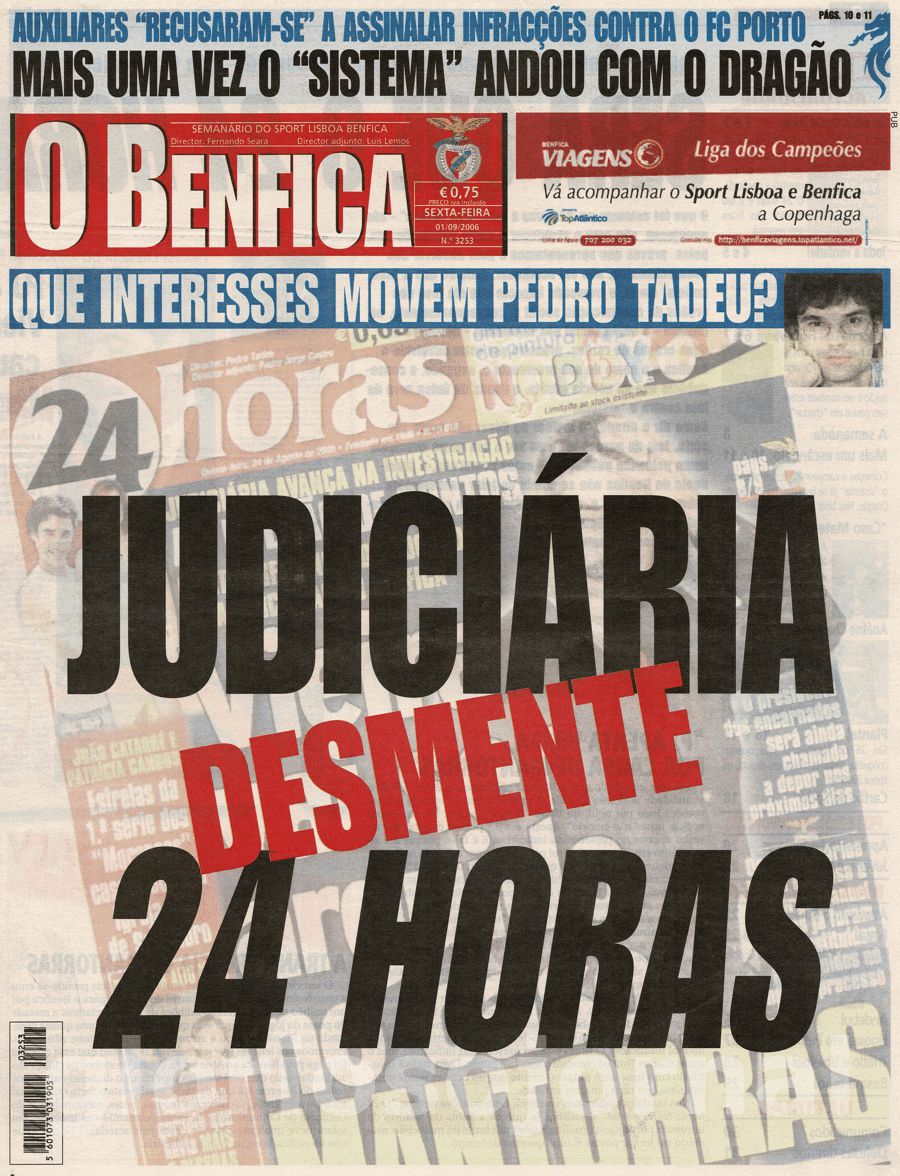 jornal o benfica 3253 2006-09-01